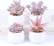 Set di 4 mini piante artificiali, piante artificiali con vasi, piante artificiali, piccole piante artificiali decorazione per tavolo casa balcone ufficio decorazione