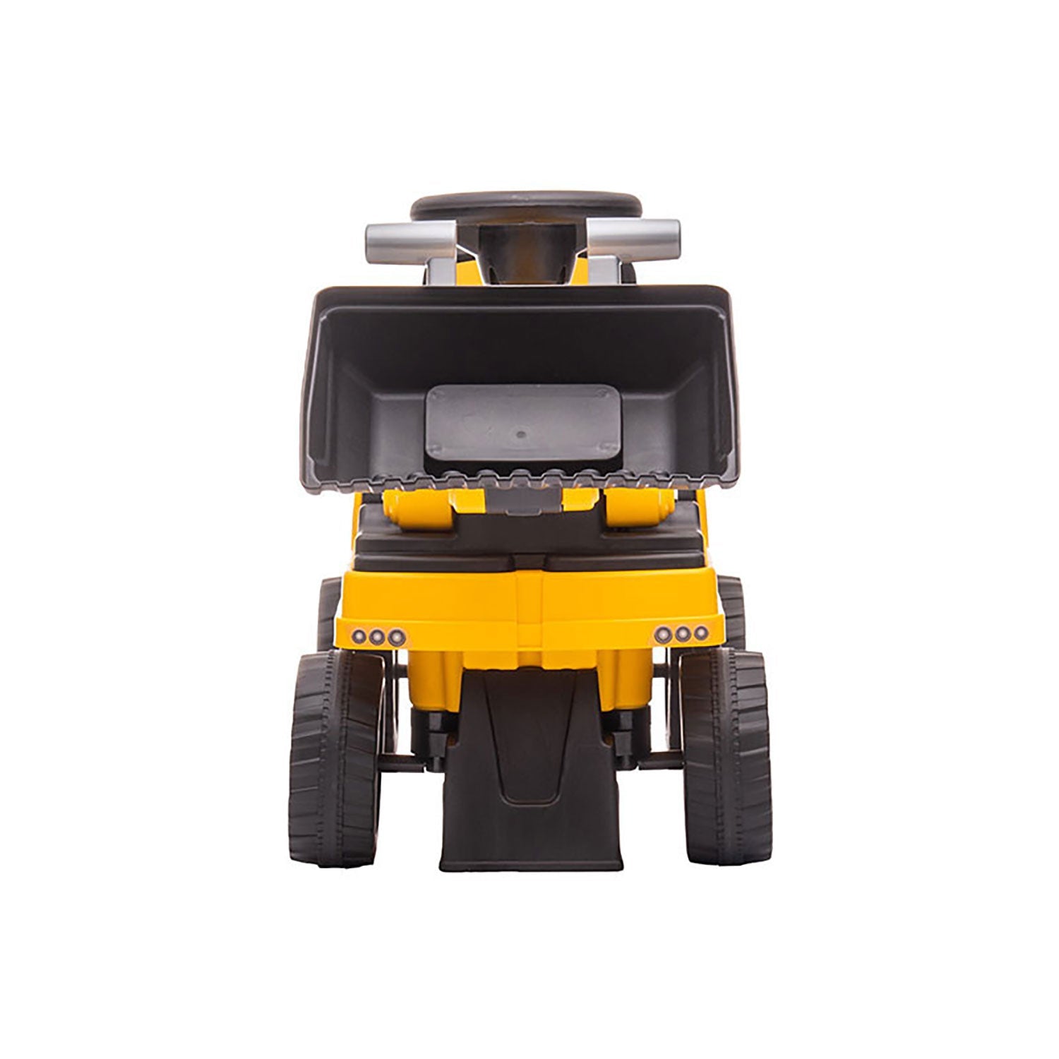 Escavatore Cavalcabile 88x28x48 cm per Bambini con Benna Manovrabile Caterpillar Giallo