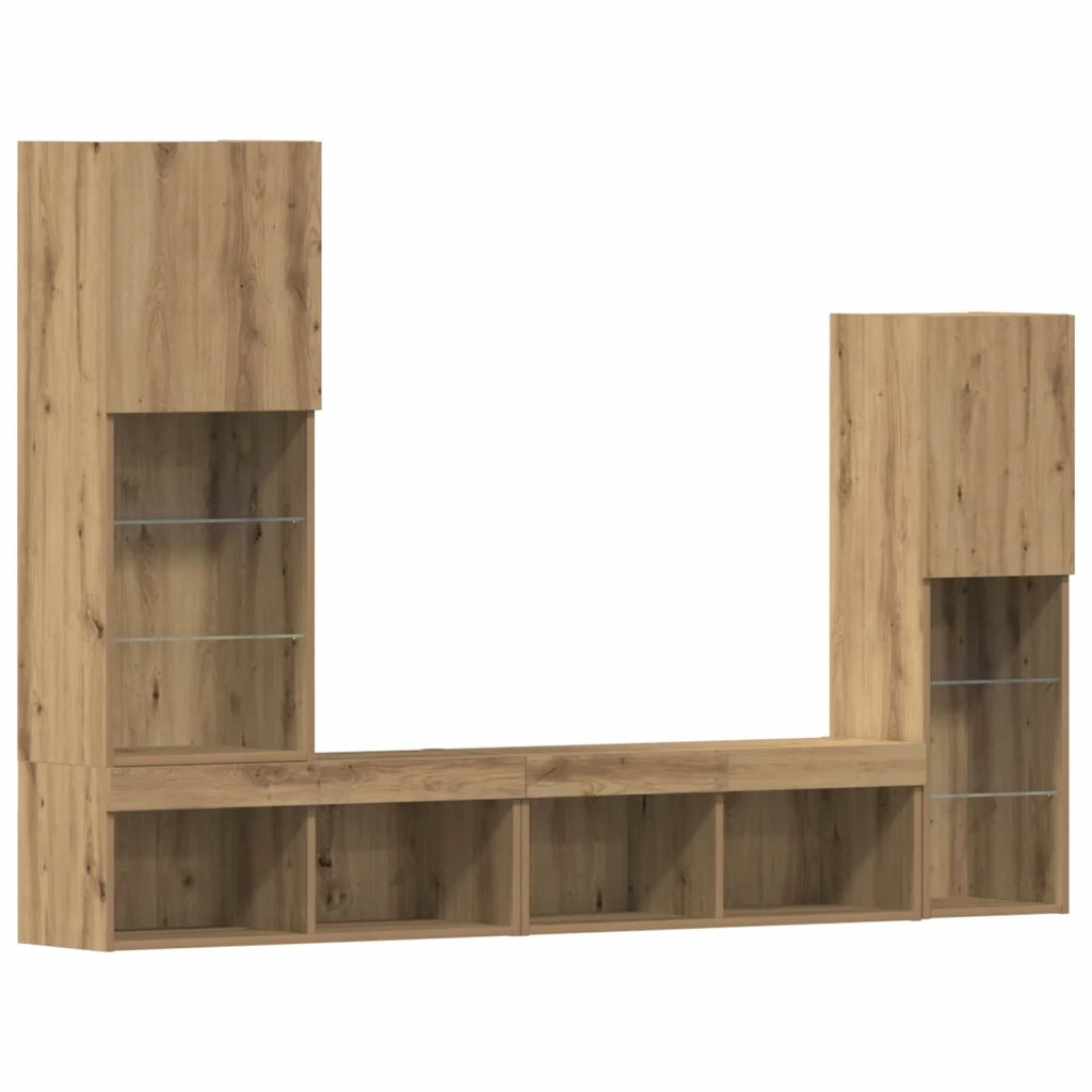 Mobile TV 4 pcs rovere artigianale Legno multistrato 3334390