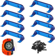 Display per Auto in Blu - 8 Pezzi - Modello Verticale - Stabile - Custodia per Auto - Collezione di Auto - Amanti di Auto - Viti