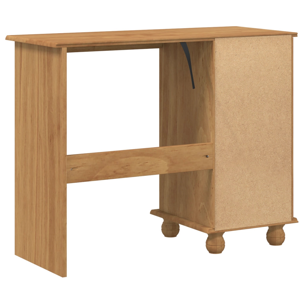 Scrivania 'ASKIM'con cassetti 95x40x75 cm in legno massello di pino