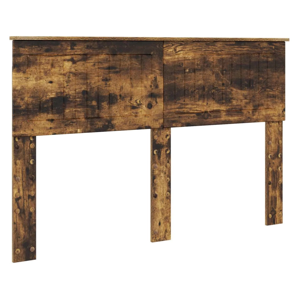 Struttura del letto Rovere fumé 140 x 190 cm Pino massello