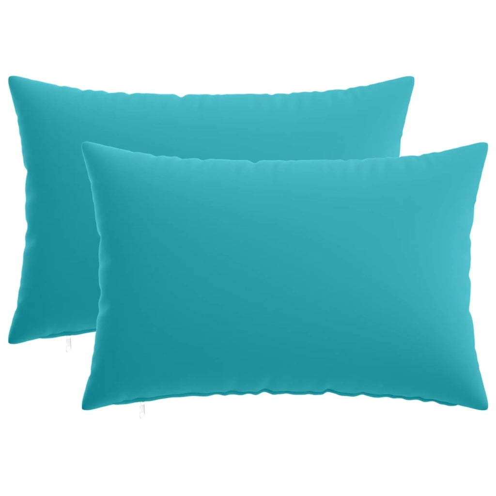Federa 2 pcs HEERLEN Turchese 50 x 80 cm Poliestere 912061