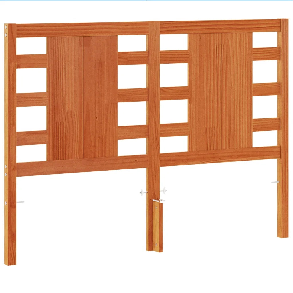 Testiera Marrone Cera 135 cm in Legno Massello di Pinocod mxl 87634