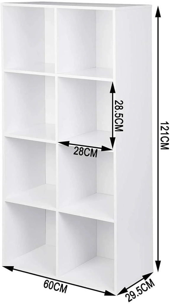 Libreria con 8 ripiani in bianco 19_0000208