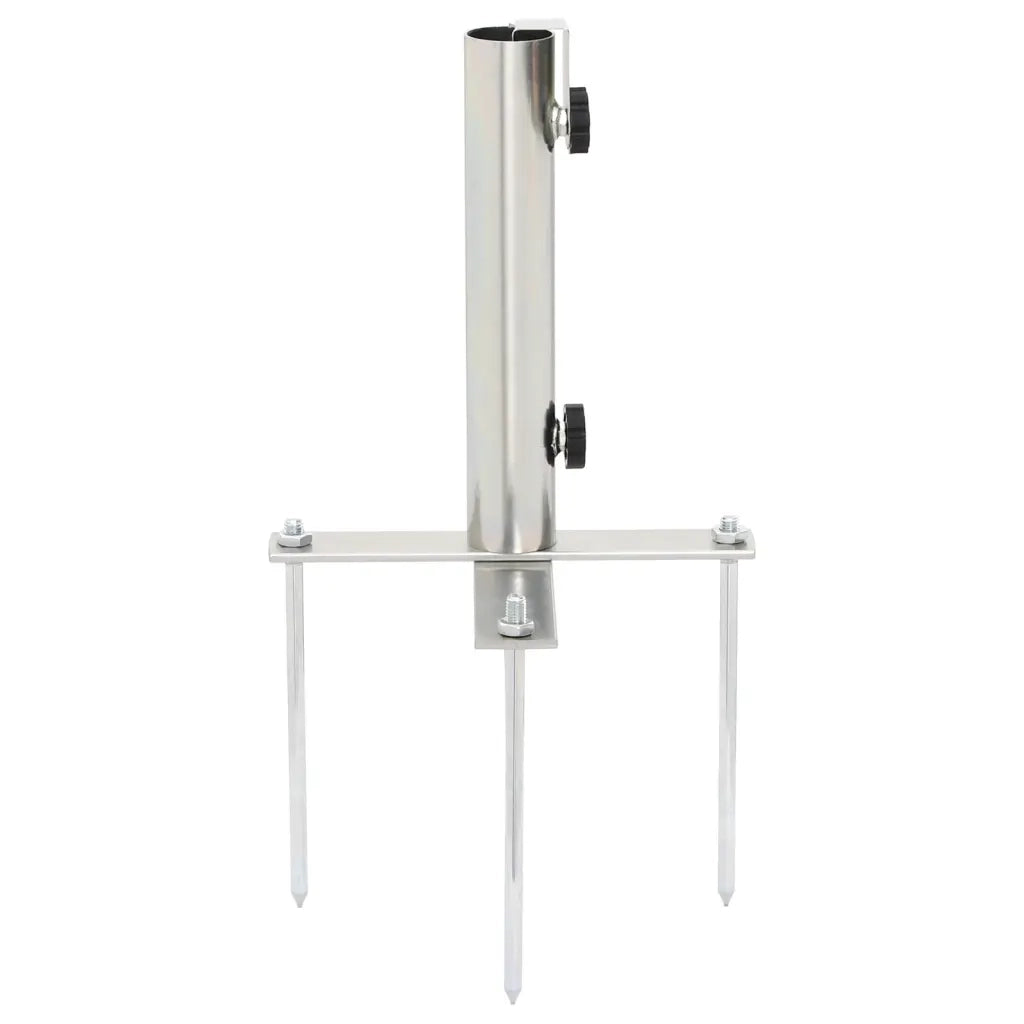 Base per Ombrellone con Picchetti per ?32-38 Argento in Acciaio CFW6656618