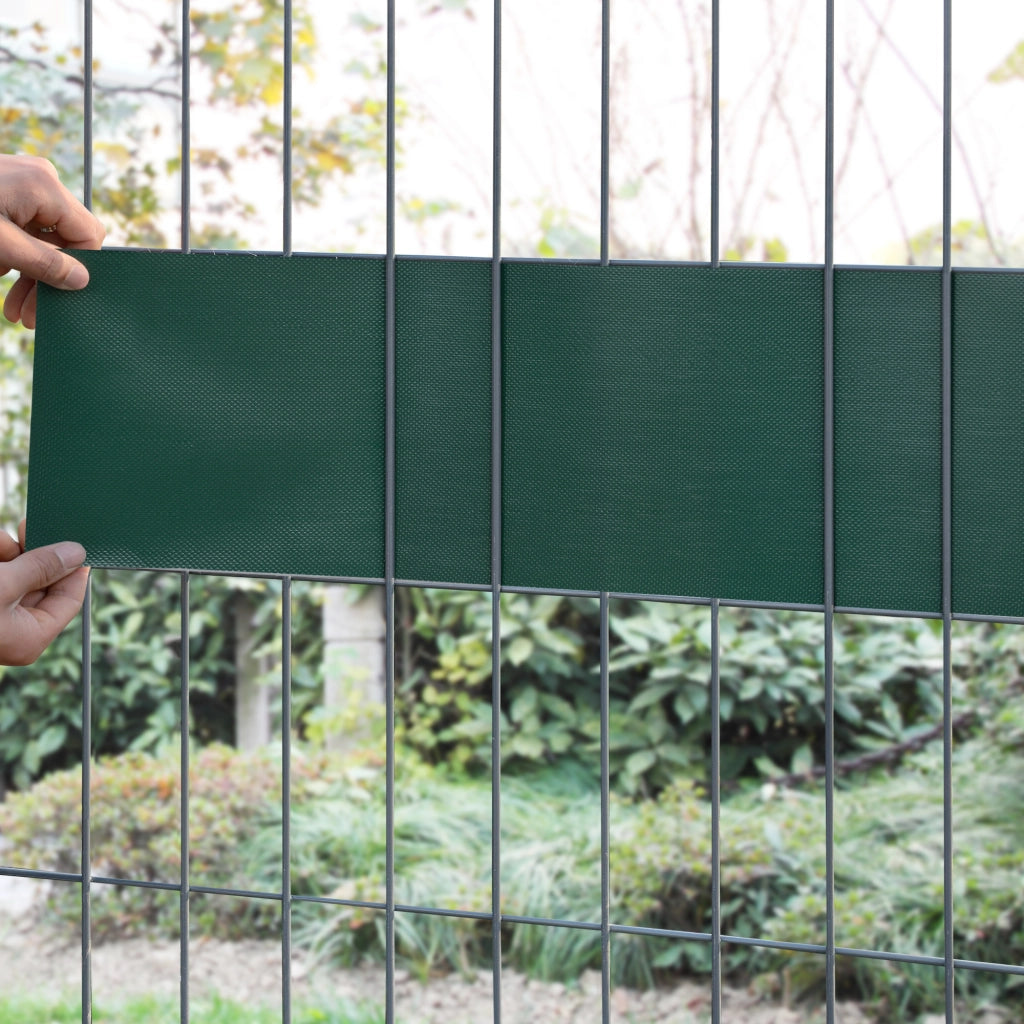 Set di 4 Striscie Frangivista in PVC 'Jesteburg' per Coprire Recinzione di Rete (26,6 m²) Schermatura Protezione Privacy, Frangivento - Verde Muschio [en.casa]