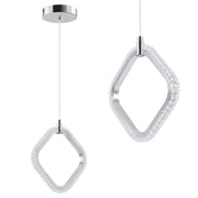 Lampada A Sospensione A Led Lhj127-w Cromo