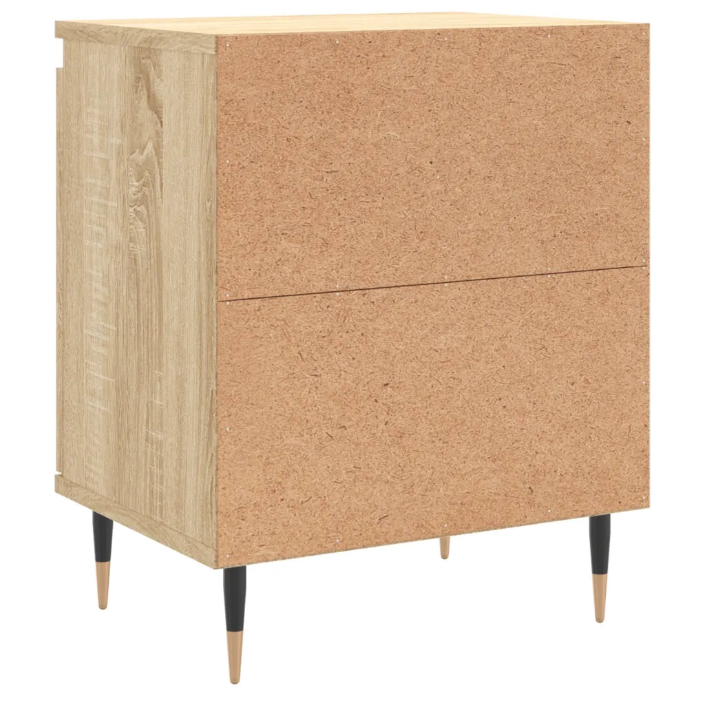 Comodini 2 pz Rovere Sonoma 40x30x50 cm in Legno Multistrato 826819