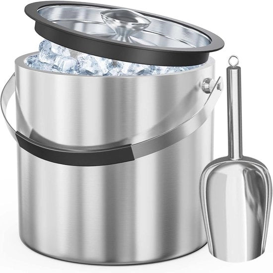 Isemmer 3.2L con coperchio - Doppia parete isolamento - Acciaio inossidabile