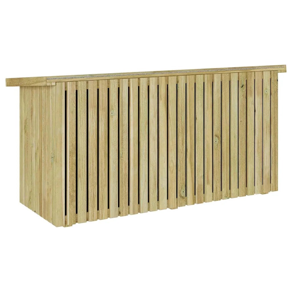 Scatola di Stoccaggio per Giardino Naturale 119 x 44 x 58 cm