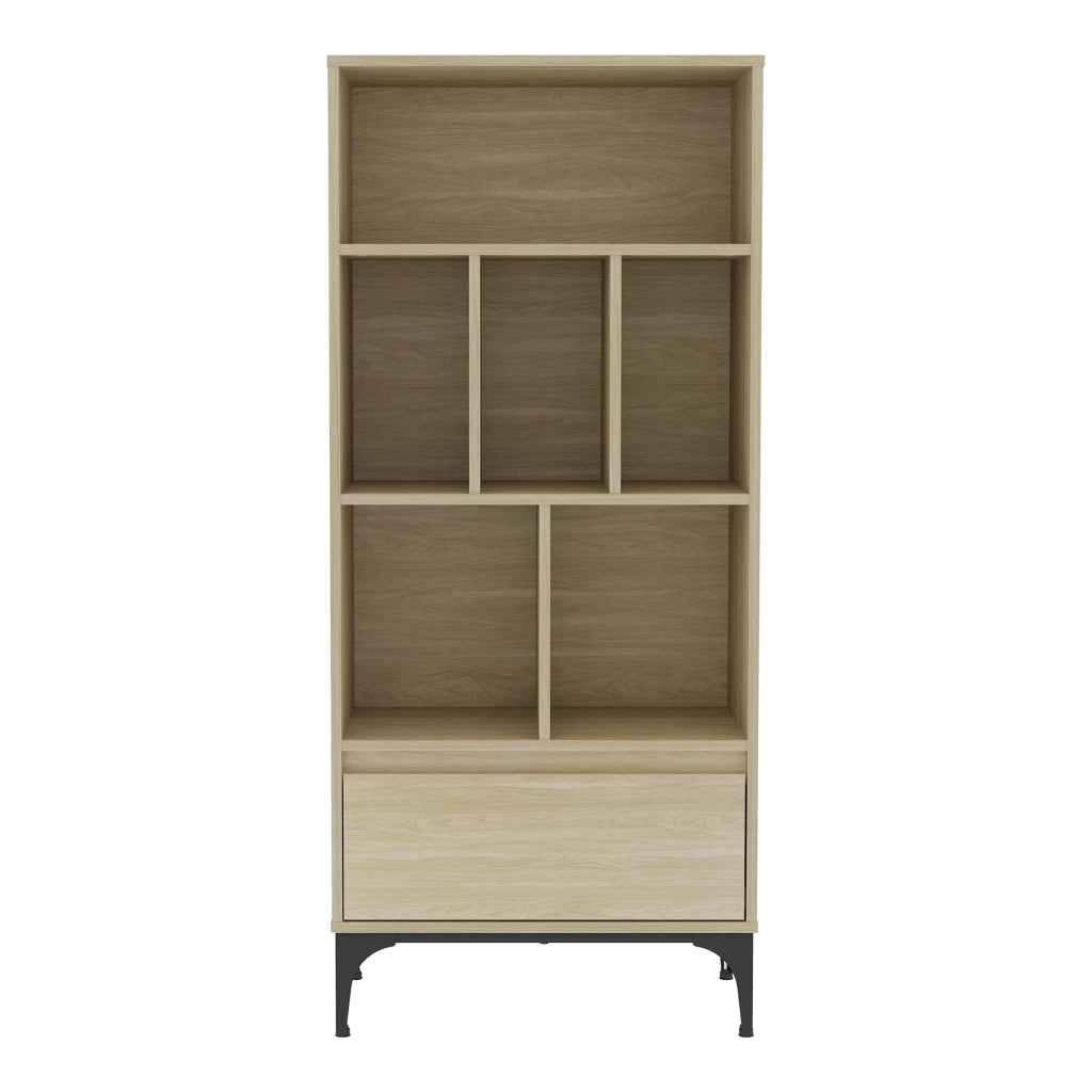 Libreria 137 x 60 x 35 cm effetto rovere chiaro 03_0008989