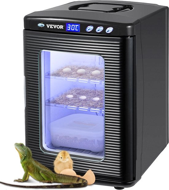 Incubatrice per uova di rettili 25L con raffreddamento e riscaldamento 5-42°C 220V nero