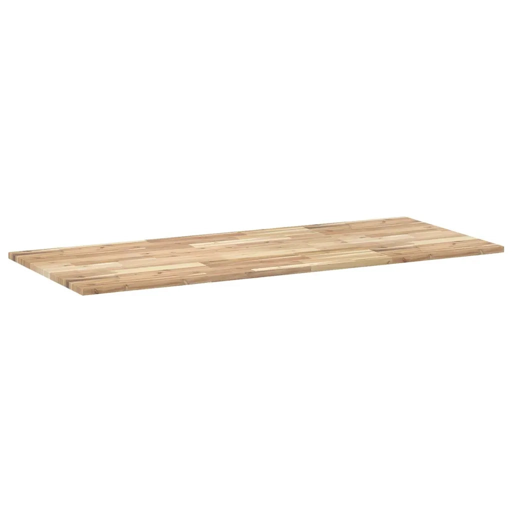 vidaXL Piano Scrivania Non Trattato 140x60x2cm Legno Massello Acacia