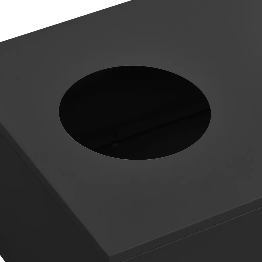 Armadio Ufficio con Fioriera Antracite 90x40x128 cm in Acciaio 3095263