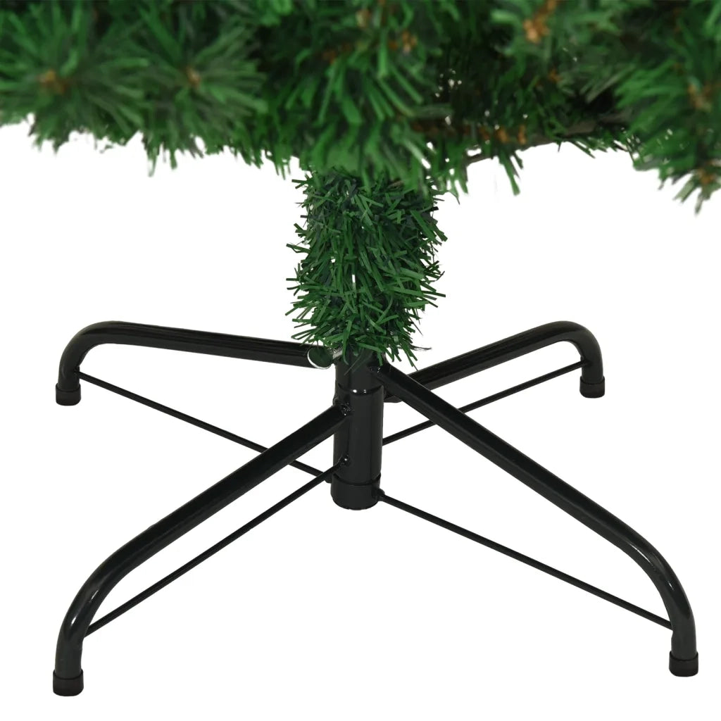 Albero di Natale Artificiale con Rami Folti Verde 180 cm PVC