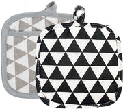 Pannini assorbenti termoresistenti - 4 pezzi - 20 cm x 20 cm - Manopole da cucina in cotone riciclato