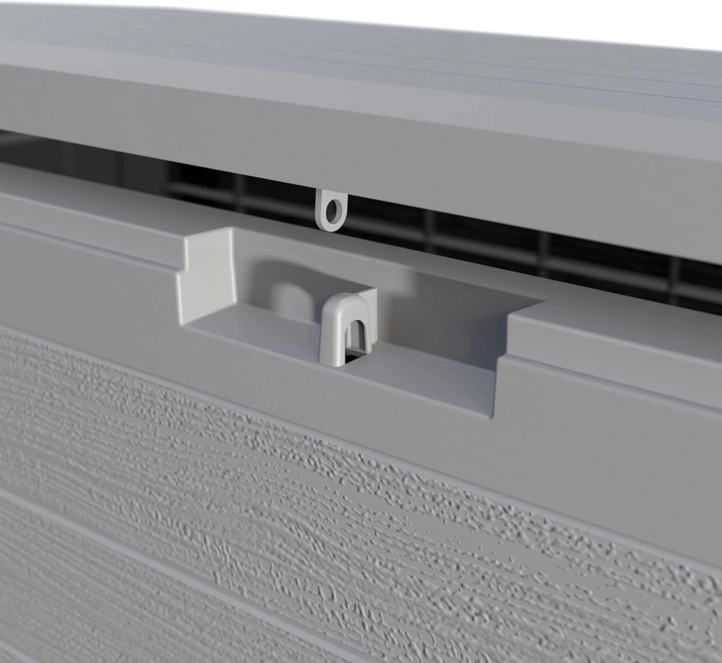 ® Baule da Giardino XXL 280L Effetto Legno Cassapanca Richiudibile 116x43x55cm Box Multibox Contenitore Cuscini