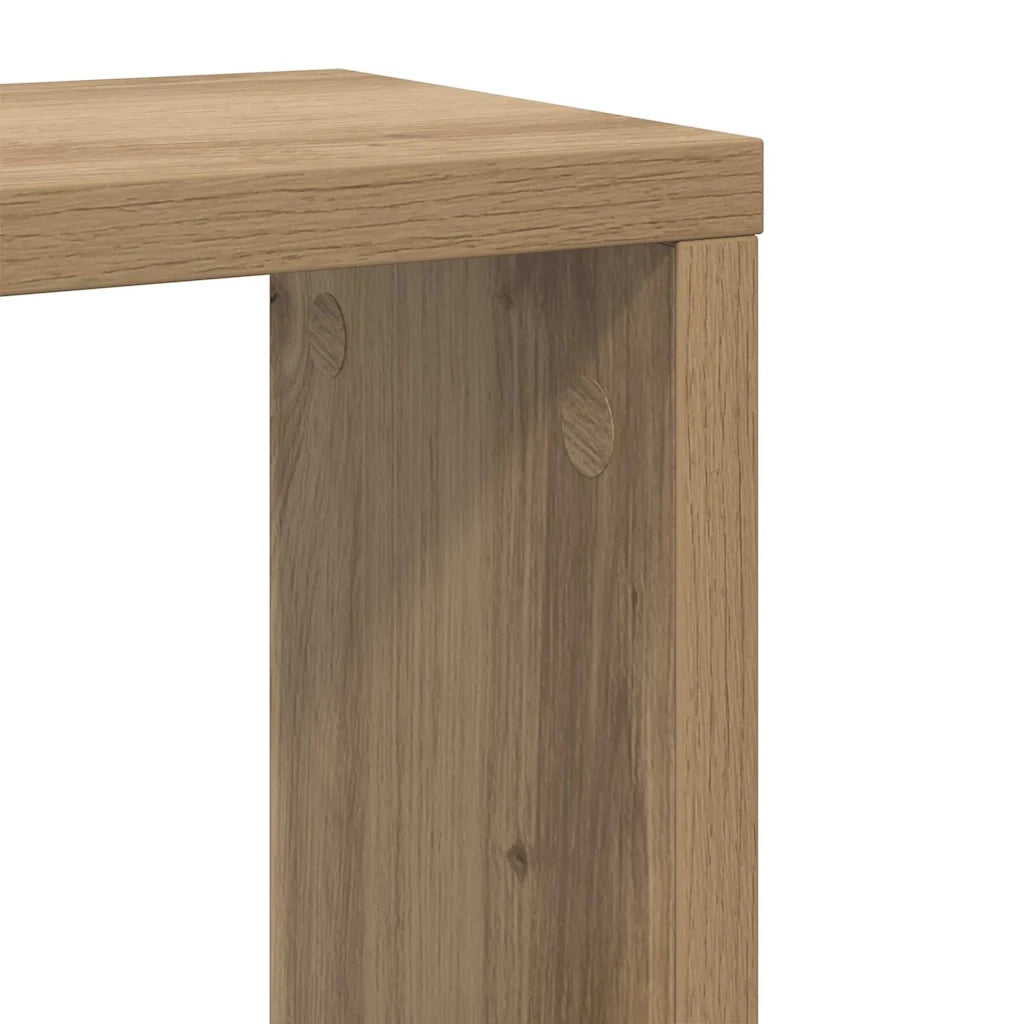 vidaXL Mensole da Parete 2 pcs rovere artigianale 26 x 15 x 26 cm