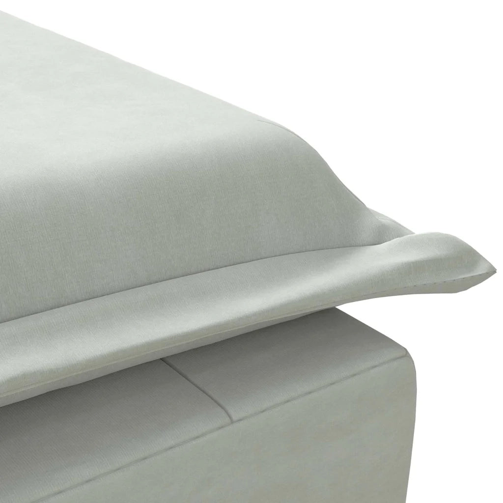 Chaise Longue Massaggi Cuscino a Rullo Grigio Chiaro in Velluto CFW2916795