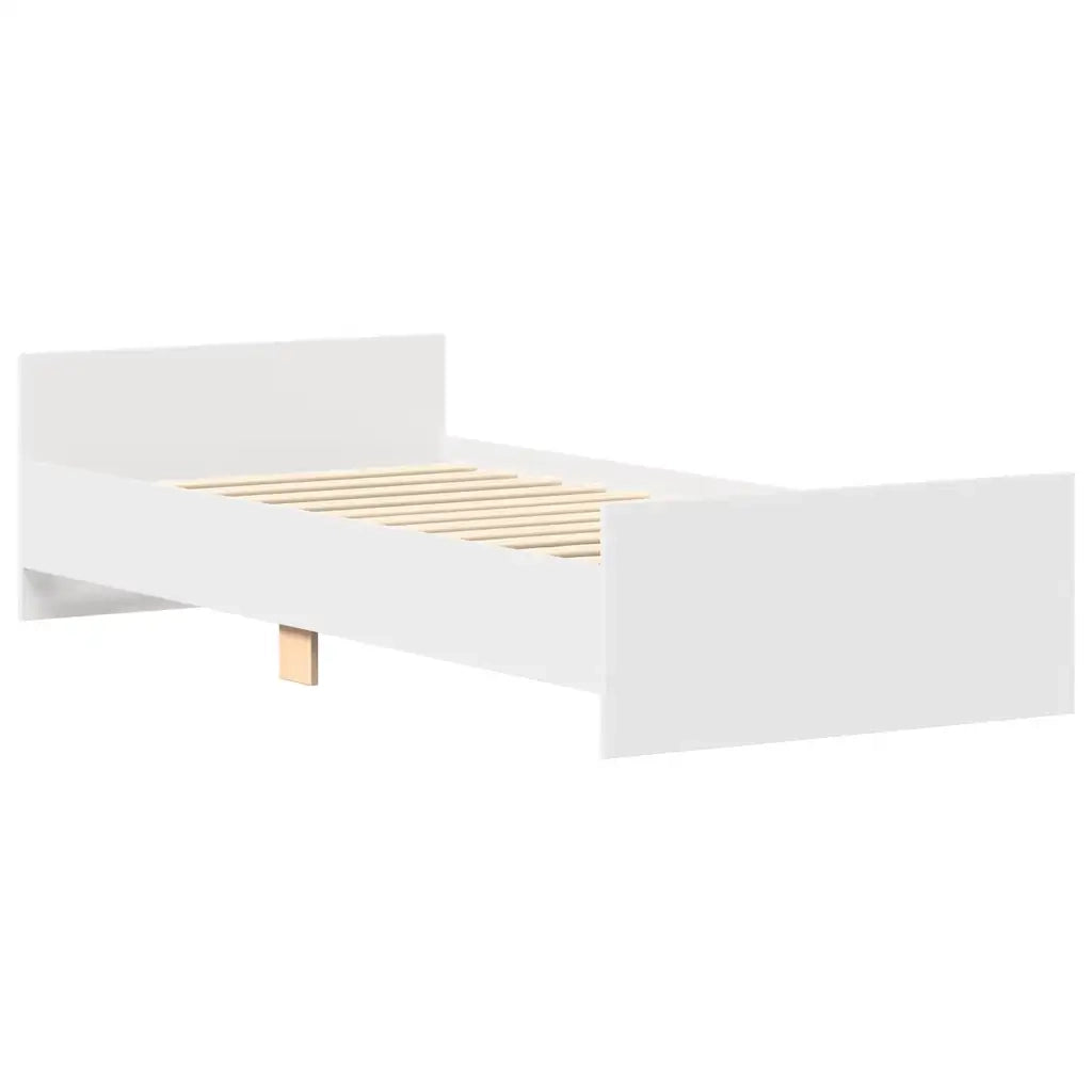 Giroletto Bianco 75x190 cm Small Single in Legno Multistrato