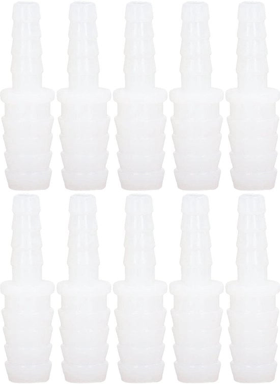 Set di connessioni per tubi 10 pezzi - connettore PE - connessione tubo - tubo pompa/silicone - raffreddamento acqua/irrigazione - materiale di alta qualità