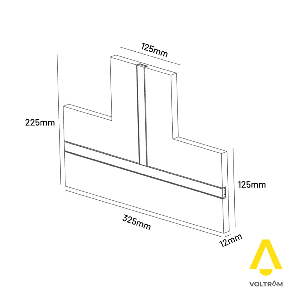 Cartongesso con profilo in alluminio integrato "T"
