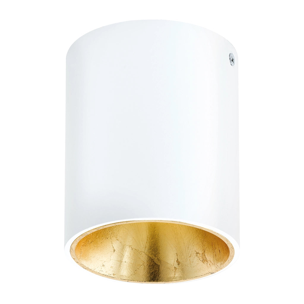 Plafoniera Minimal Polasso Alluminio Bianco Led Integrato 3,3W