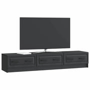 Mobile TV | Armadietto TV | Mobile Porta TV Nero 147 x 34,5 x 27 cm Legno ingegnerizzato
