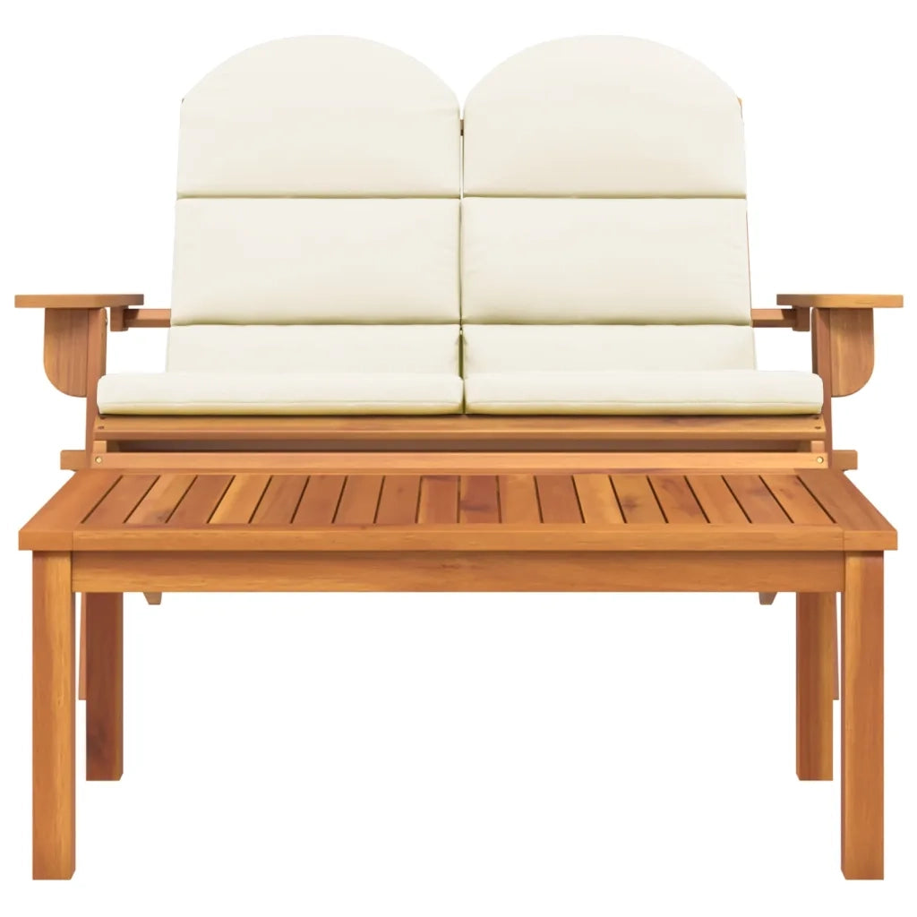 Set Salotto da Giardino Adirondack 2pz | Set di Mobili da Esterno Legno Massello di Acacia