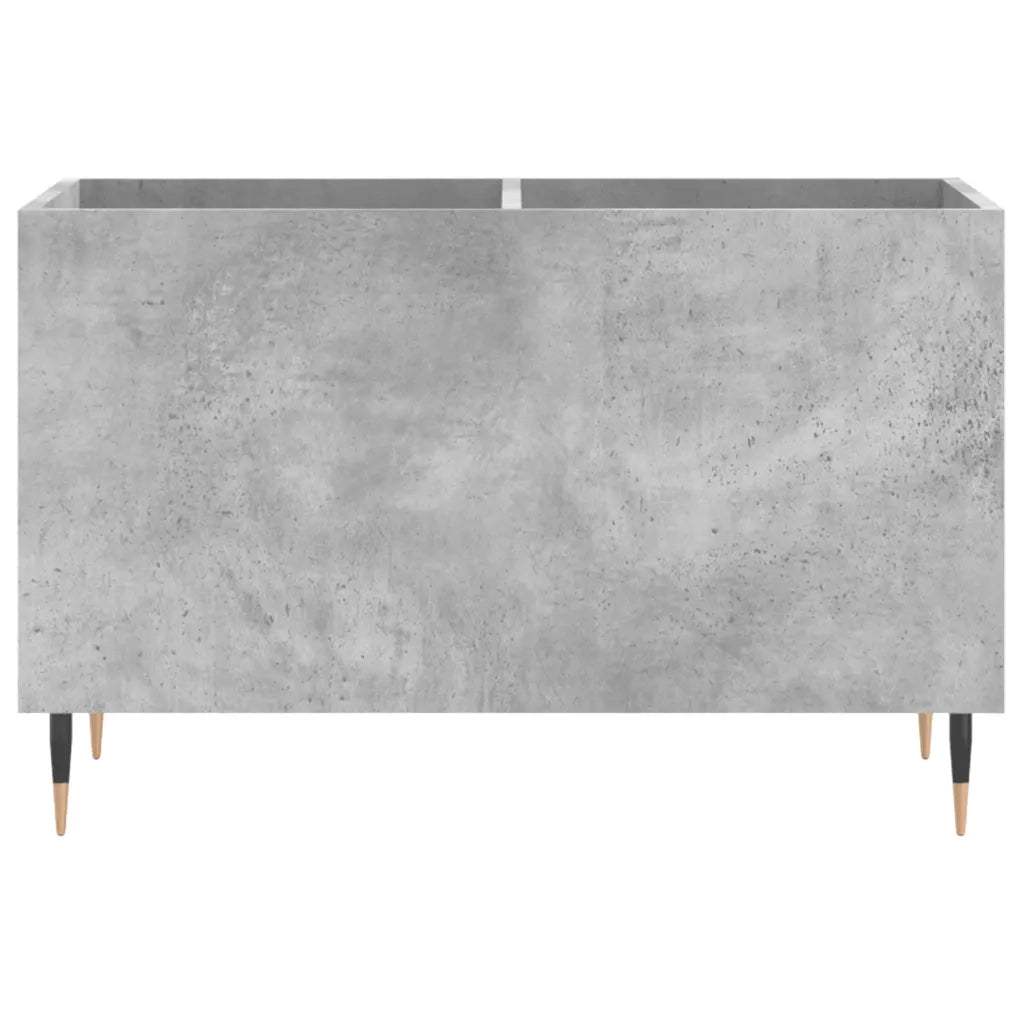 Mobile Porta Dischi Grigio Cemento 74,5x38x48 Legno Multistrato 831720