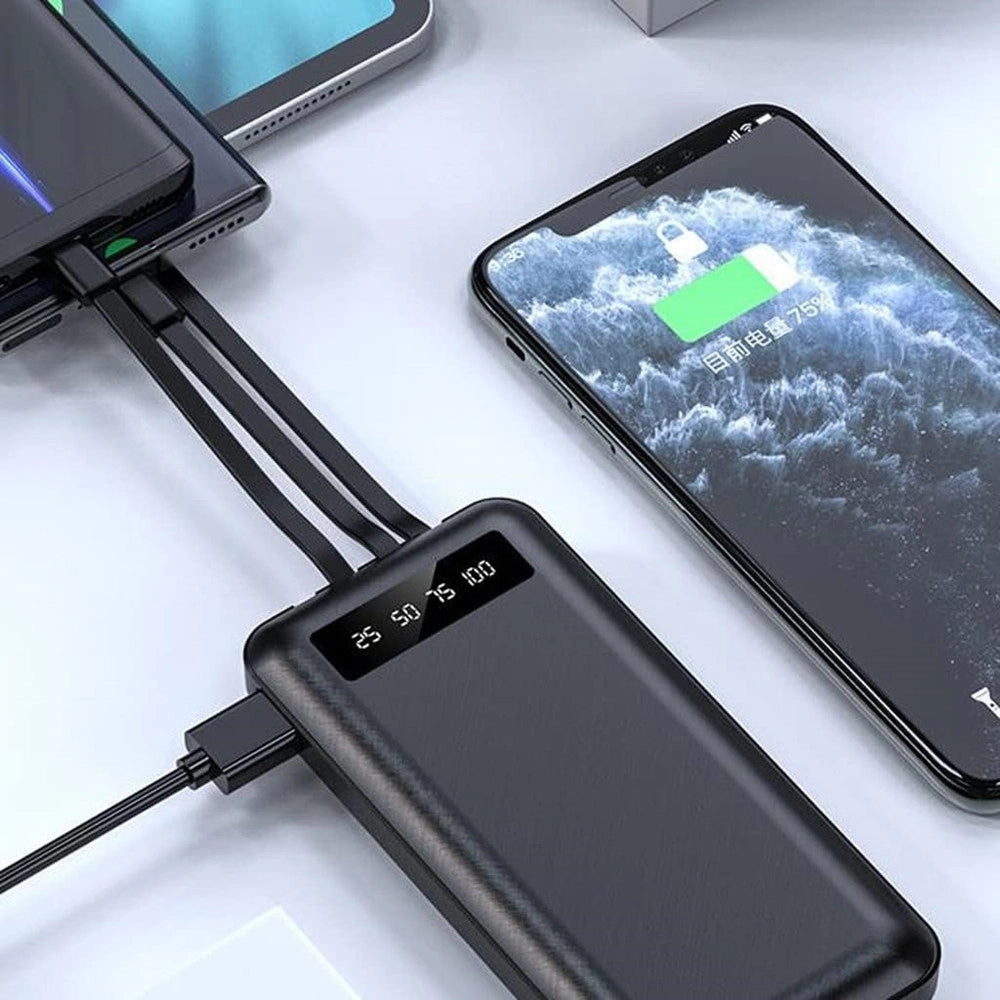 Trade Shop - Power Bank Portatile Di Grande Capacità 20000 Mah Ricarica Rapida Leggero Display A Led -