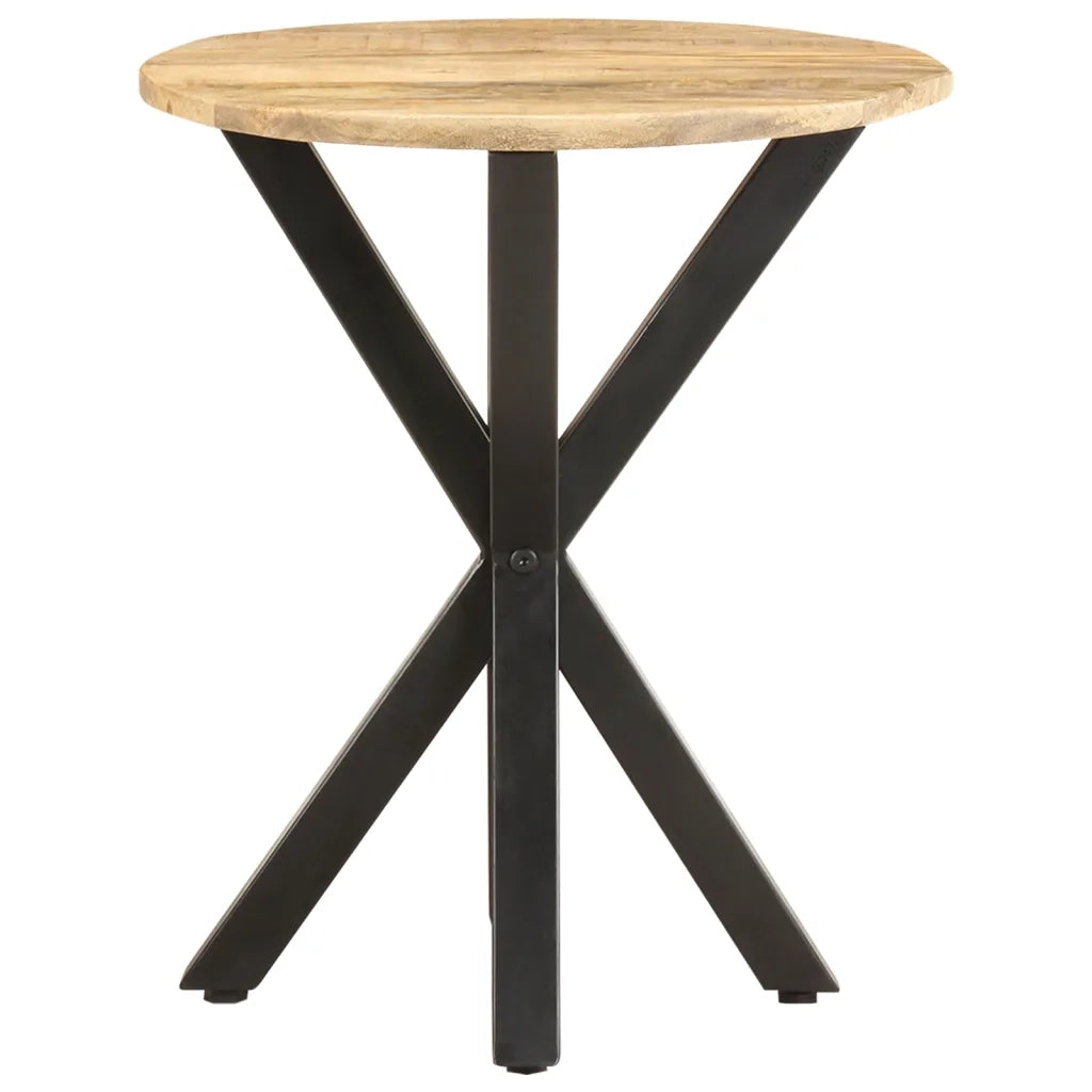 Tavolino di Servizio 48x48x56cm in Legno Massello di Mango 320656