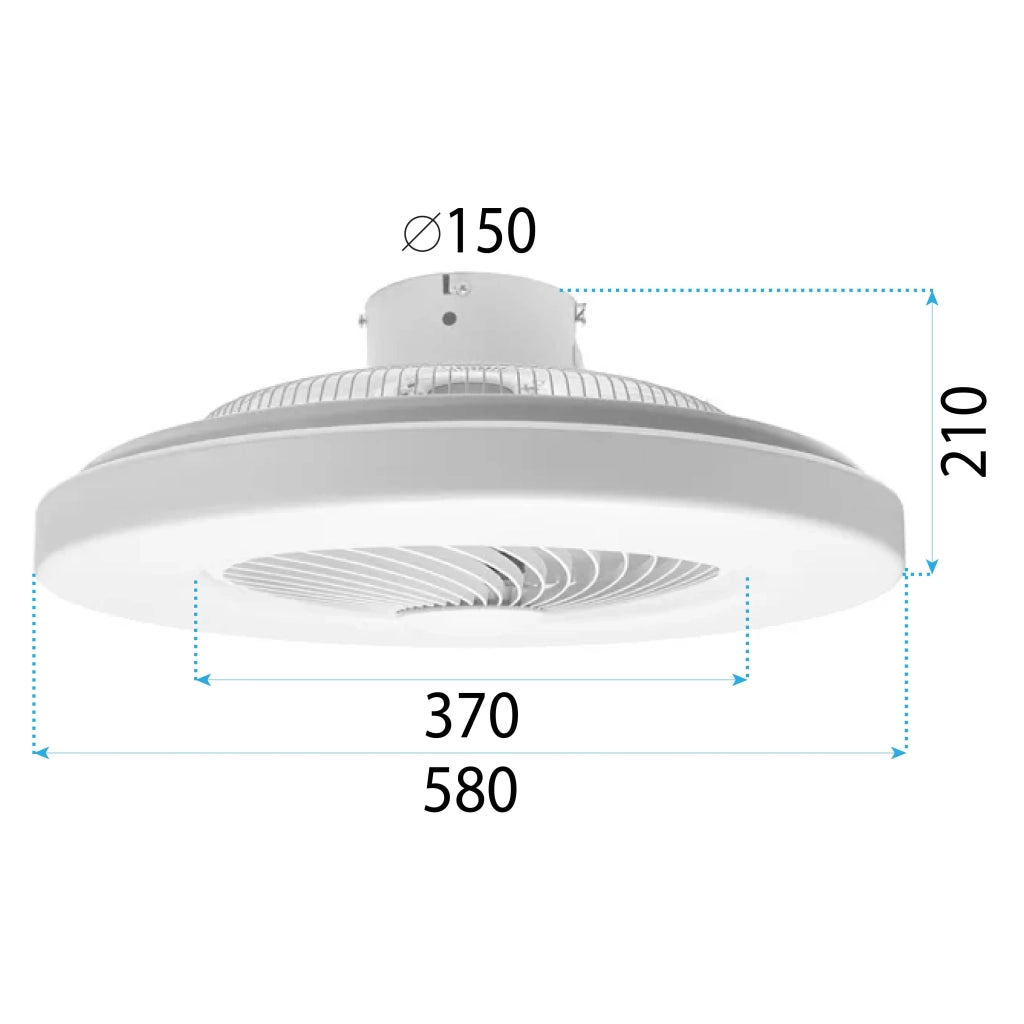 Lampada Con Ventilatore App1551-c White