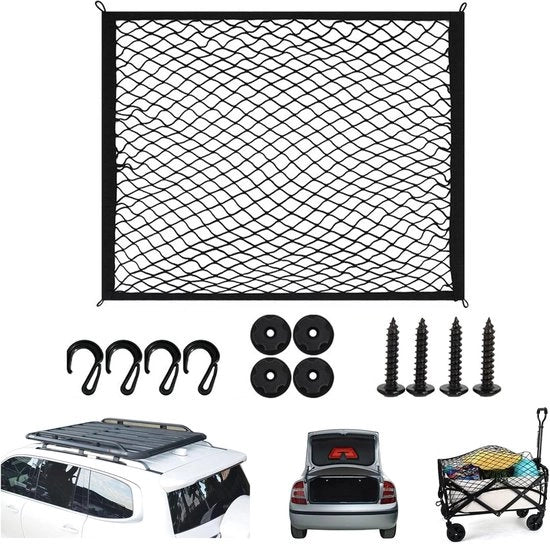 Auto Daknet Multifunzionale con Ganci e Viti, 60 x 80 cm Sacchetto in Nylon per Bagagli