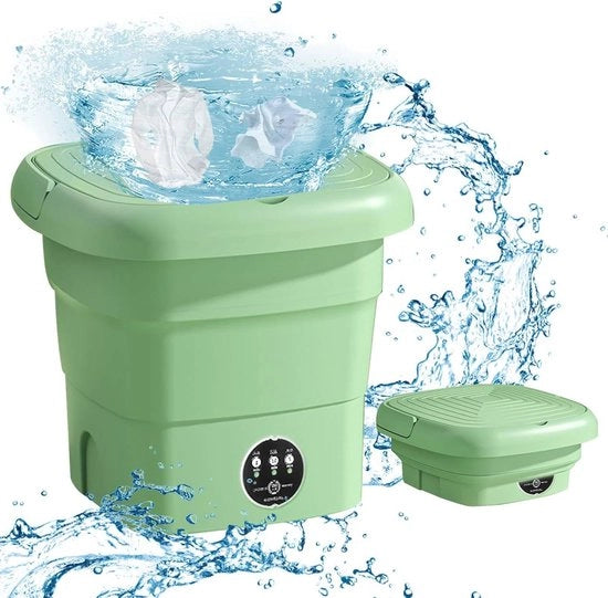 Mini Lavatrice Portatile 4,5L - Ripiegabile con 3 Modalità di Pulizia - Ideale per Intimo e Calze