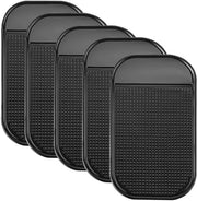 Materassini Antislip per cruscotto, 5-pack, mattoncini autoadesivi, gommapiuma siliconica lavabile per l'abitacolo, per il contenimento del telefono cellulare, chiavi, occhiali da sole e monete (14 cm x 8 cm)