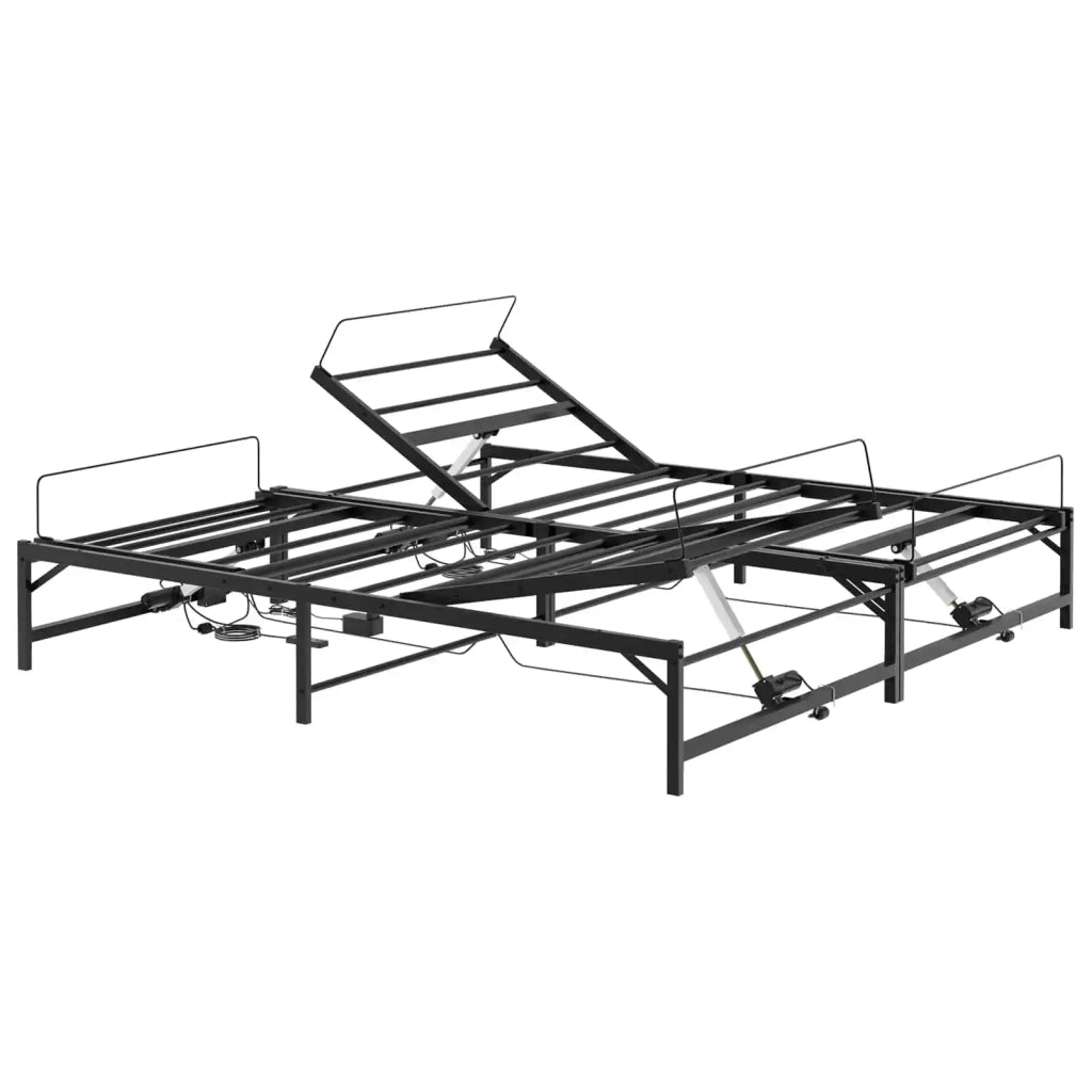 Telaio Letto Elettrico Regolabile Nero 183 x 213 cm Acciaio 3438625