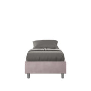 Letto 1 Piazza e Mezzo Sommier 120x200 cm con Rete e Contenitore Azelia Glicine