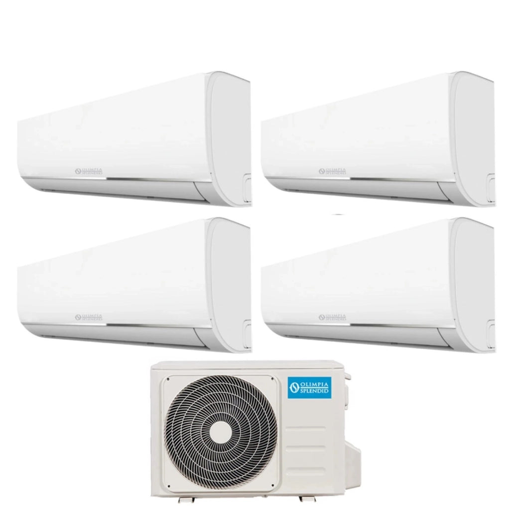 Climatizzatore Condizionatore Olimpia Splendid Quadri Split Inverter serie NEXYA S4 12+12+12+12 con OS-CEMEH42EI R-32 Wi-Fi Integrato 12000+12000+12000+12000