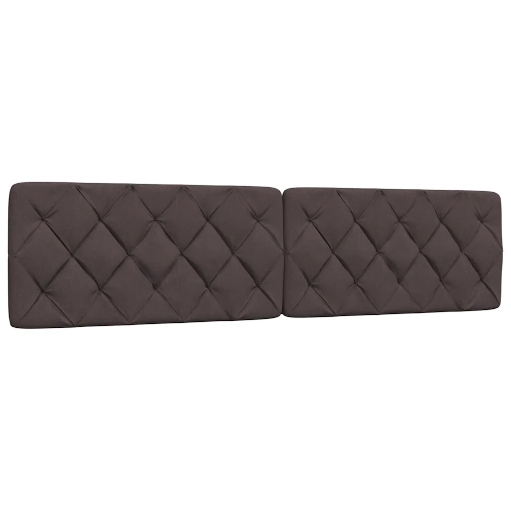 Giroletto senza Materasso Marrone Scuro 200x200 cm in Tessuto