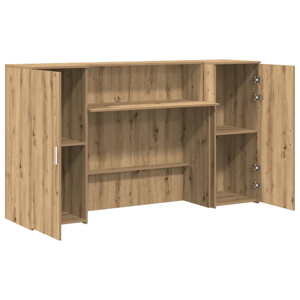 Banco Reception Rovere Artigianale 180x50x103,5cm in Truciolato 3324213