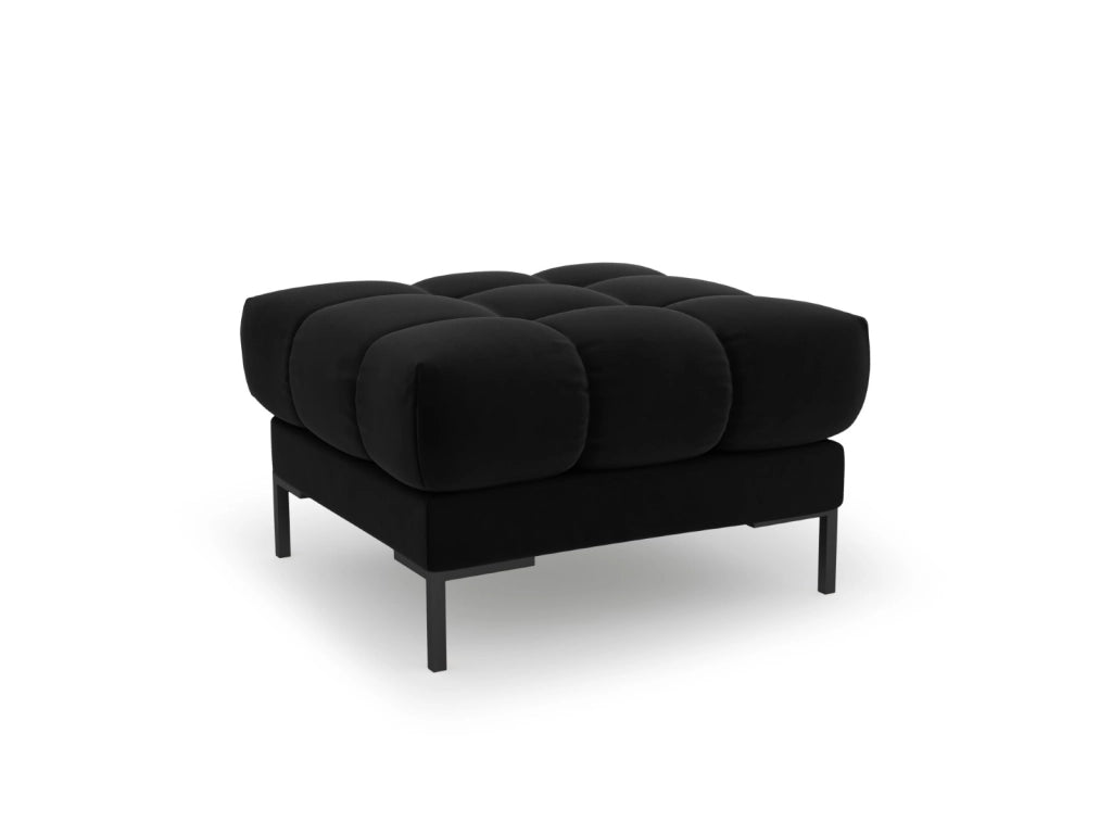 Cosmopolitan Design - Pouf "Bali" in velluto nero 