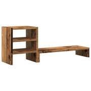 Supporto per monitor complemento d'arredo per scrivania e organizer per ufficio legno composito marrone 02_0044952