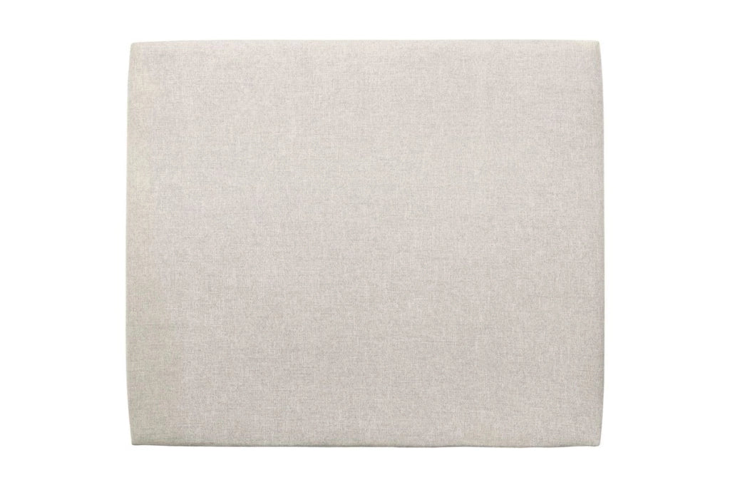 Testiera in tessuto natté beige chiaro liscio L135 cm