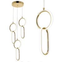 Lampada A Sospensione Led G077-3cpr Gold