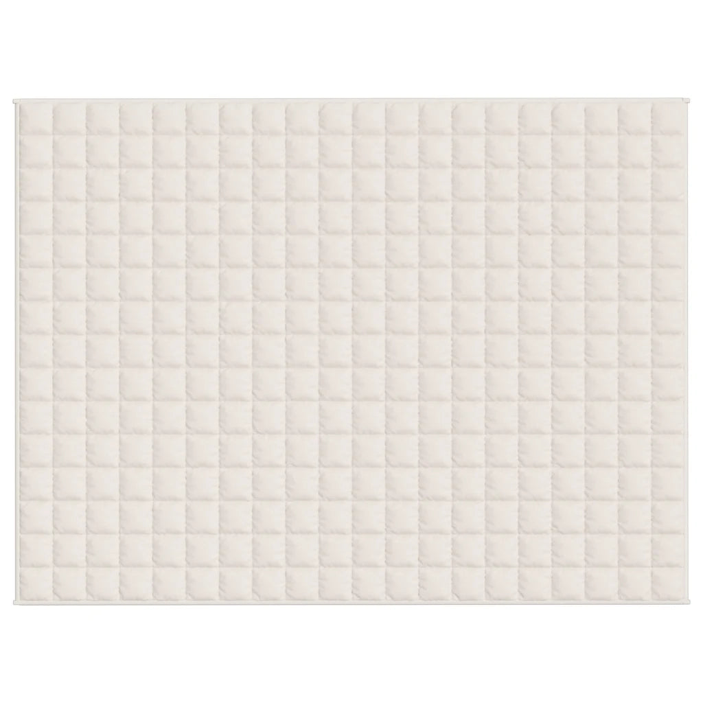 Coperta Ponderata Crema Chiaro 150x200 cm 11 kg Tessuto cod mxl 66973