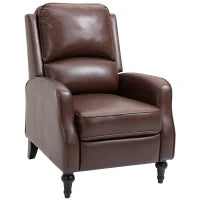 Poltrona Relax Reclinabile 90° e 150° Manuale per TV, Soggiorno, Camera, Design Moderno in Pelle 73x86x104cm