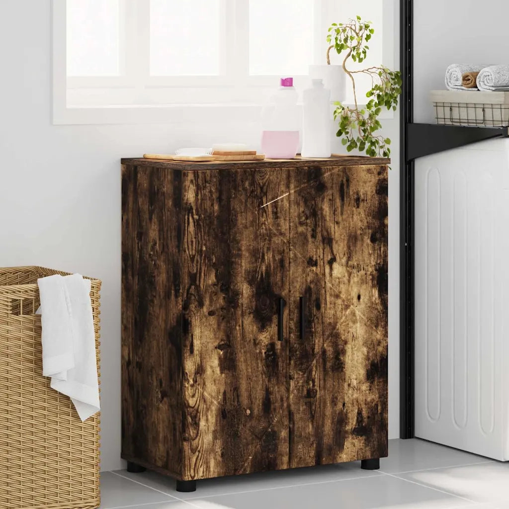 Mobile da Bagno con archiviazione Rovere fumé 60 x 35 x 80 cm