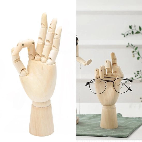 Decorazione per ufficio e salotto - Sculptura artistica per decorazione - Linko manuale con sospensione regolabile - Decorazione in legno per ambienti di lavoro e soggiorno
